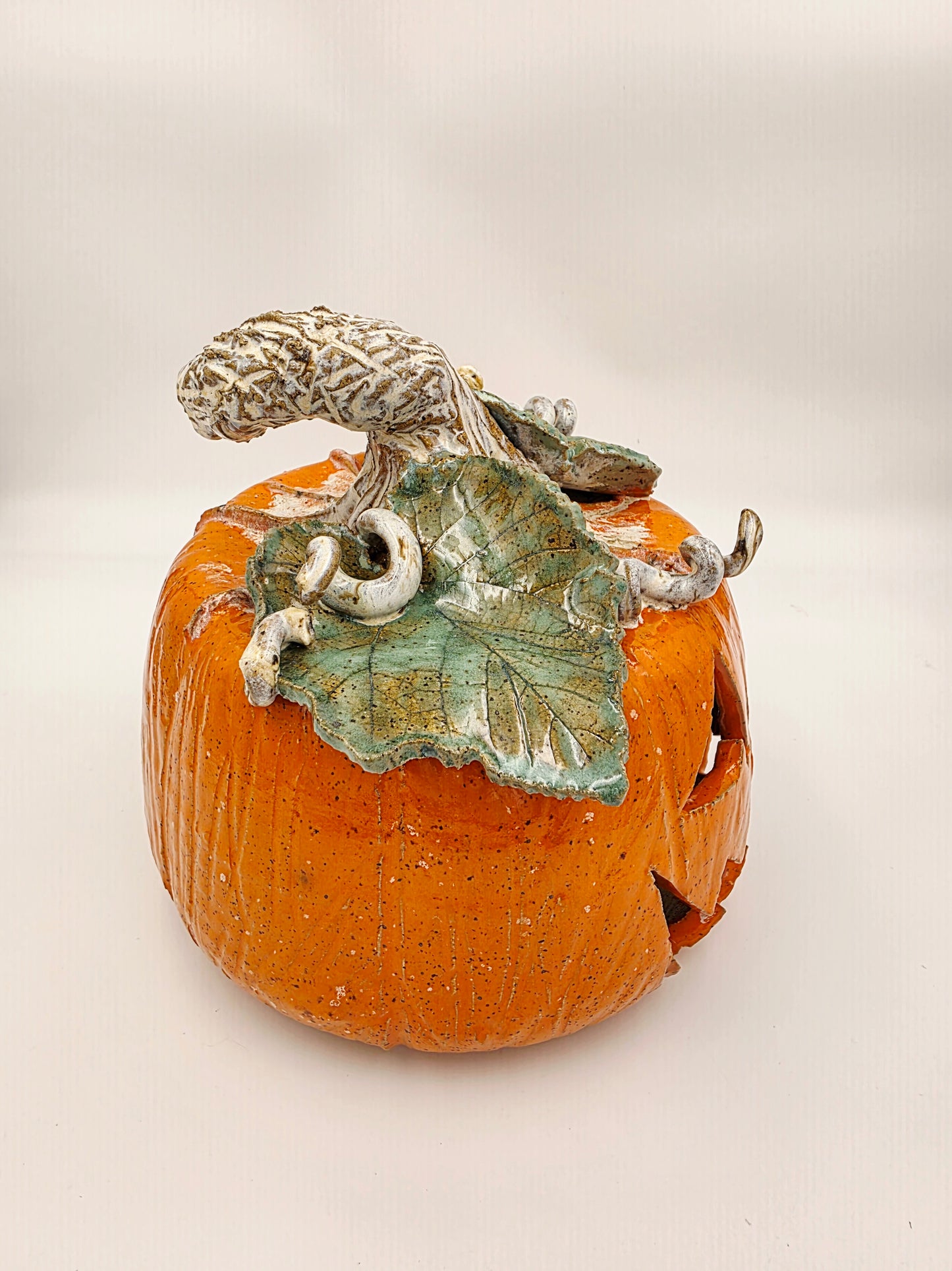 Oh My Groud, I"m Stuffed Ceramic Pumpkin