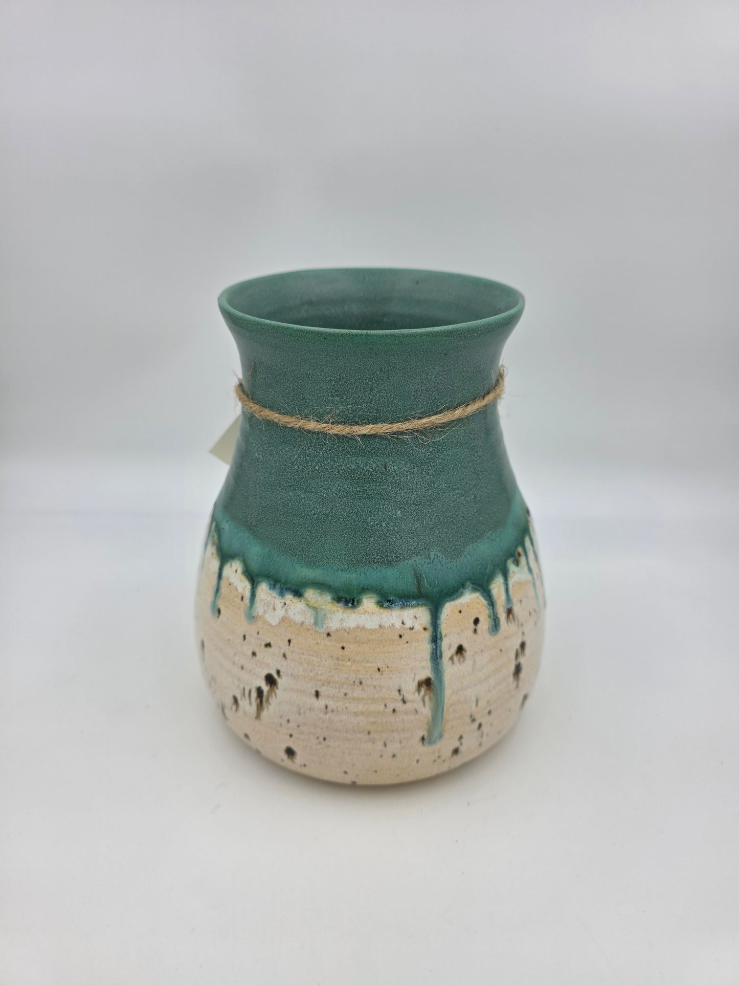 Utensil Crock/Flower Vase-Patina/Sand
