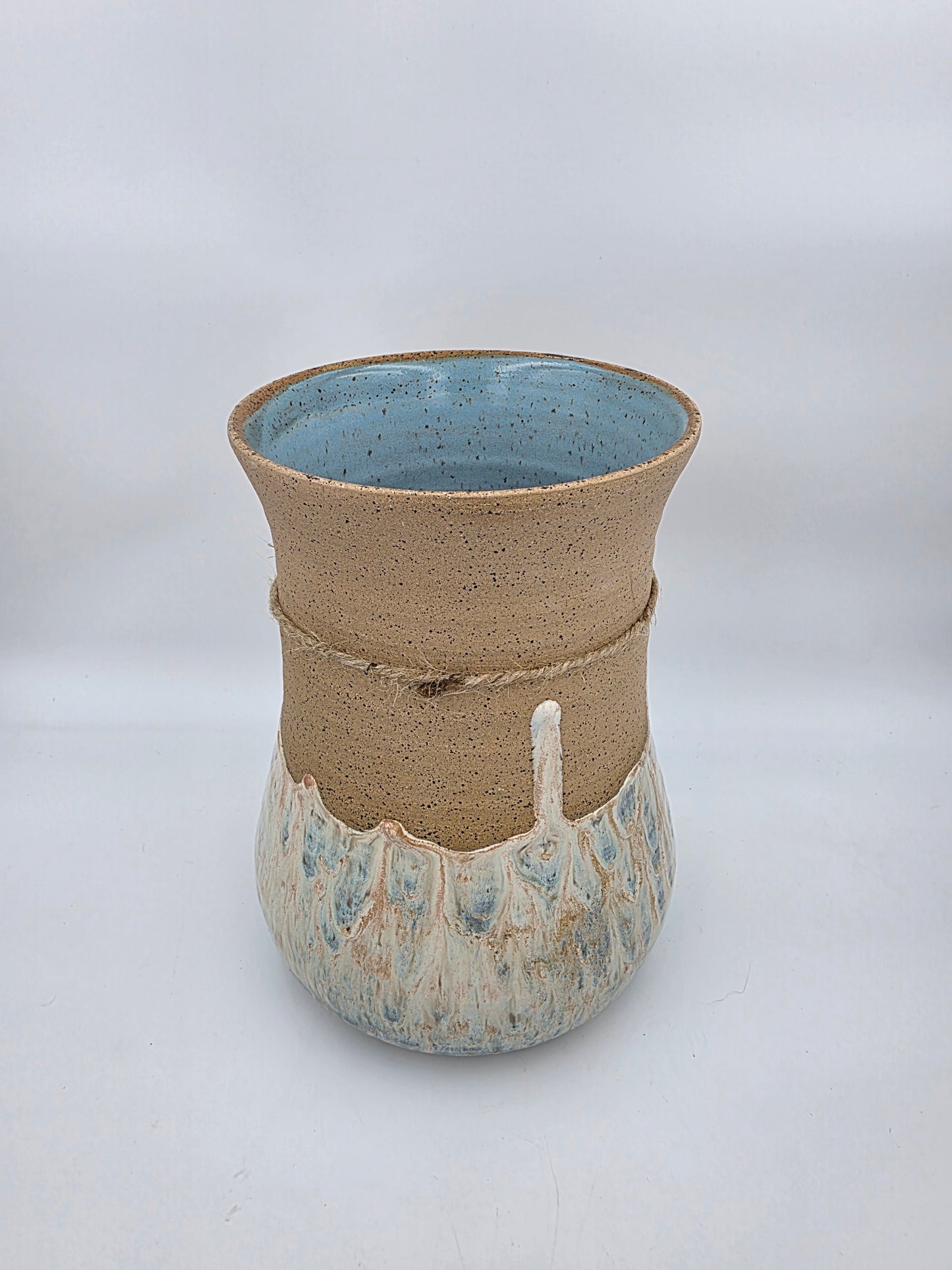 Utensil Crock/Flower Vase-Beachy Vibe