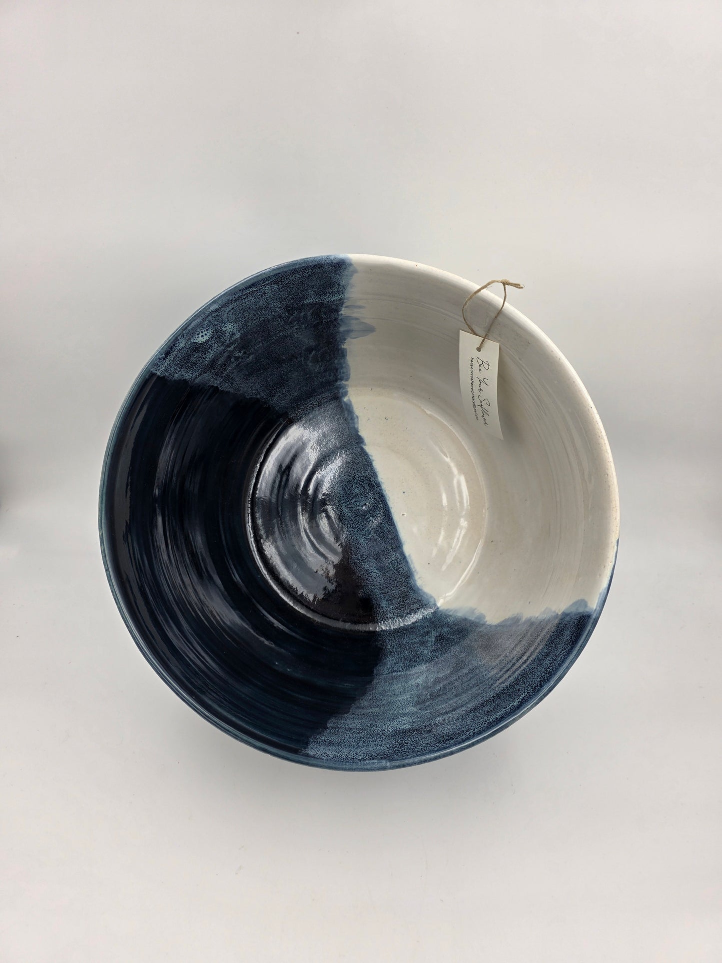 Serving Bowl- Blue/White
