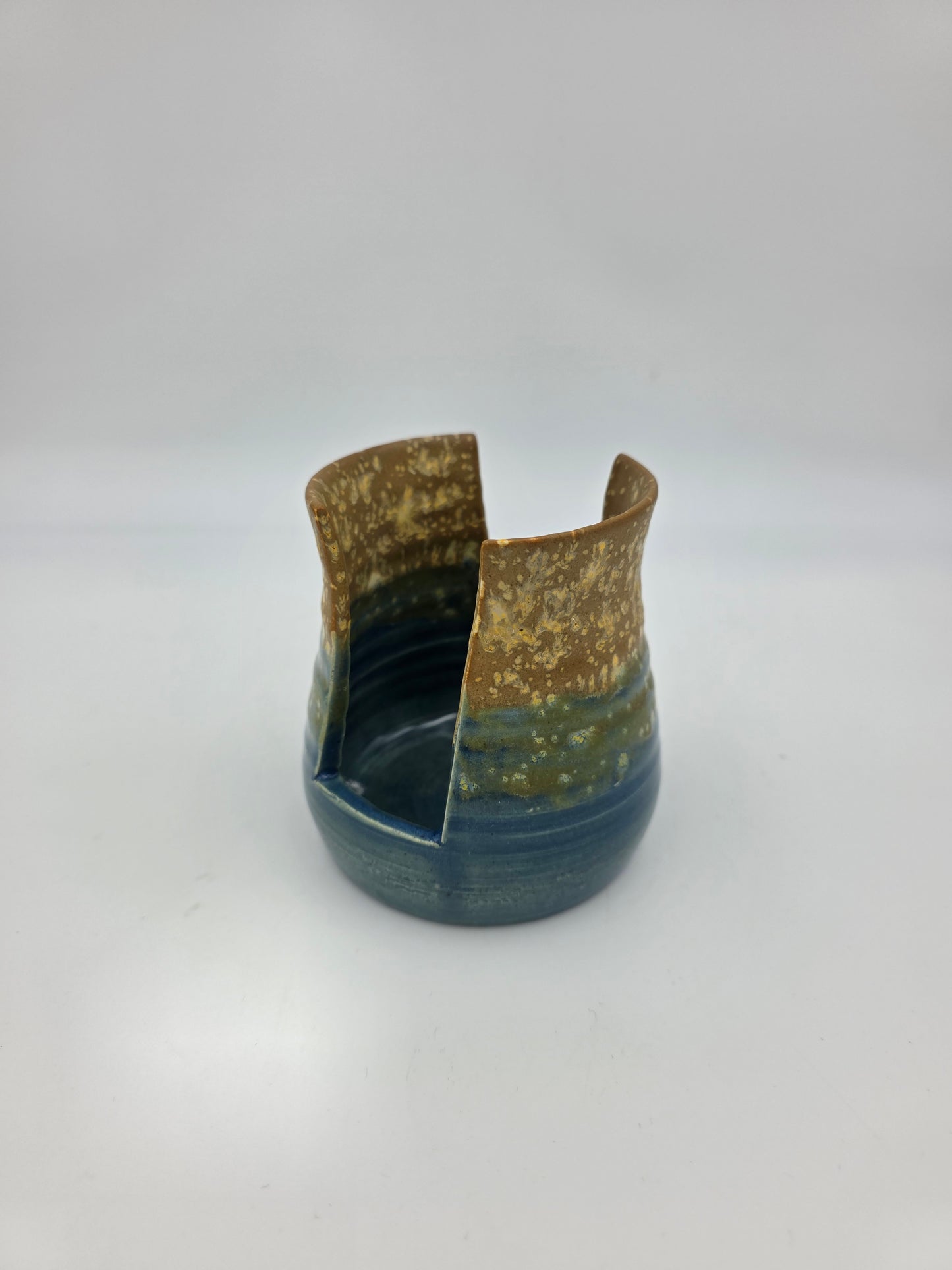 Sponge Holder-Teal/Golds