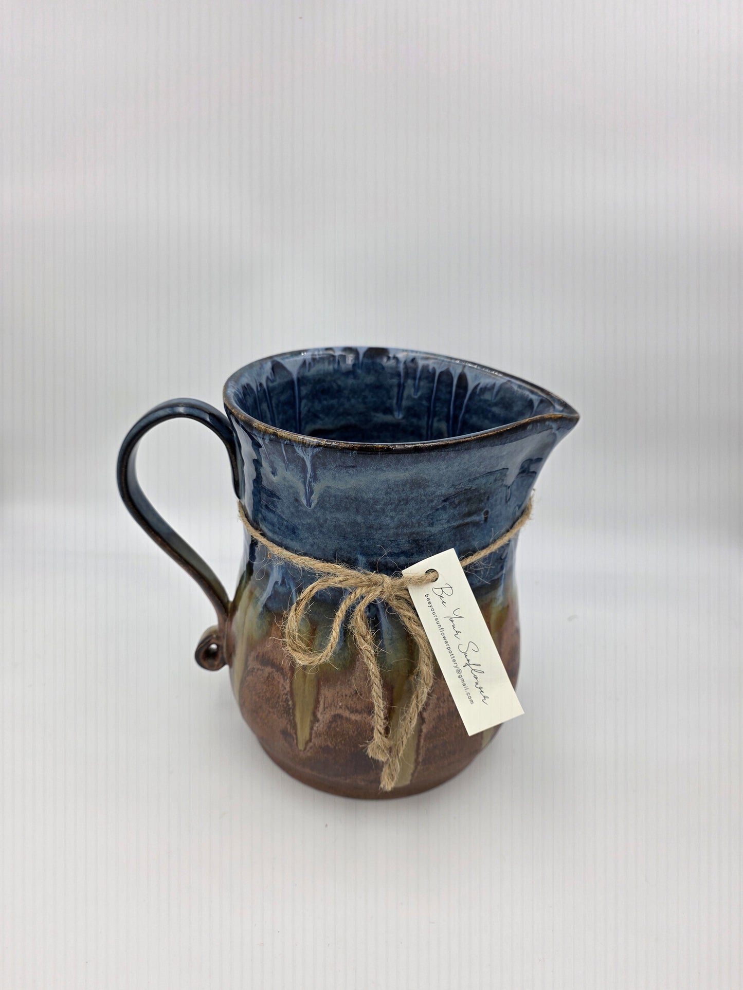 Pitcher- Blue/Copper