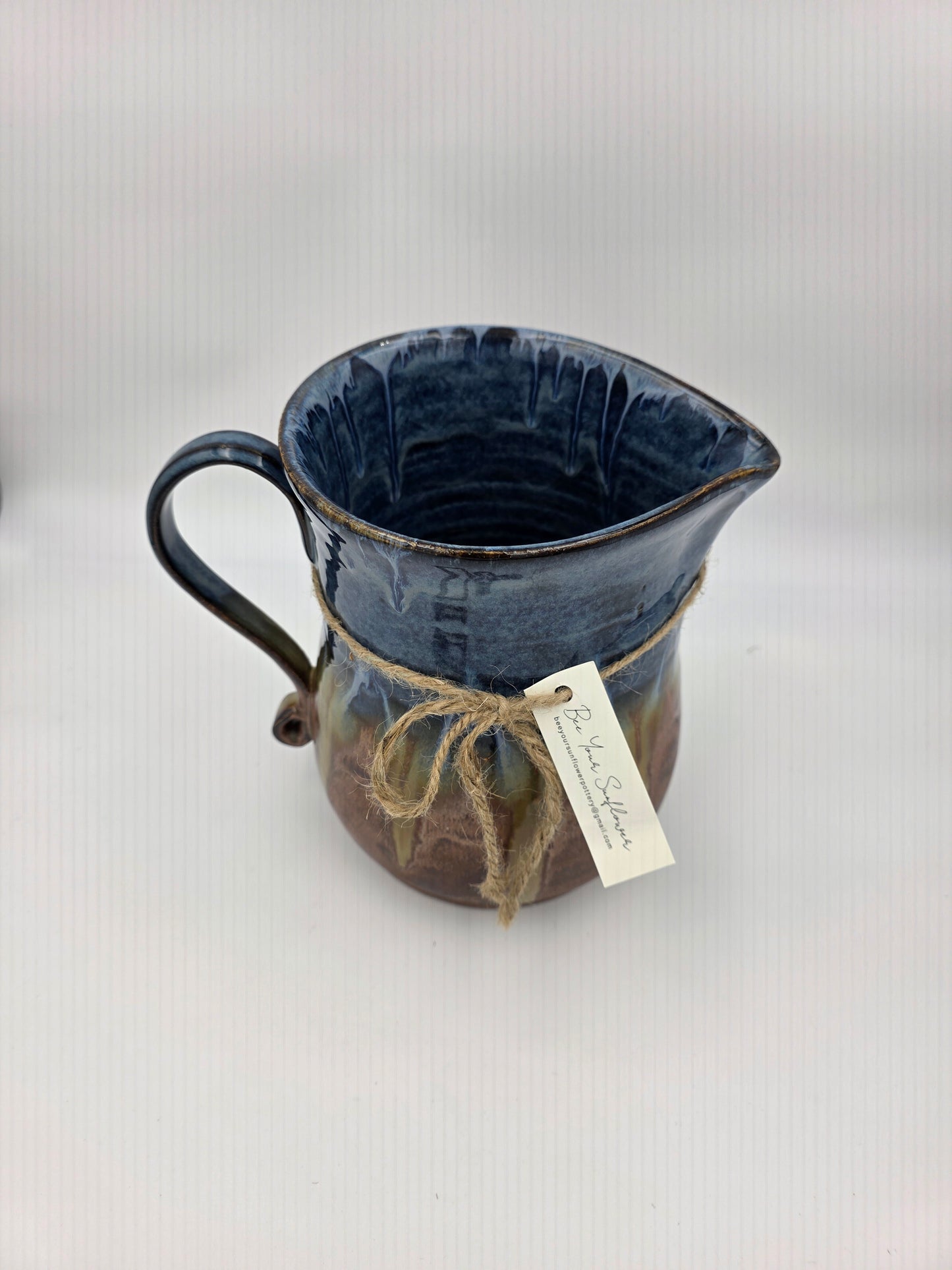 Pitcher- Blue/Copper