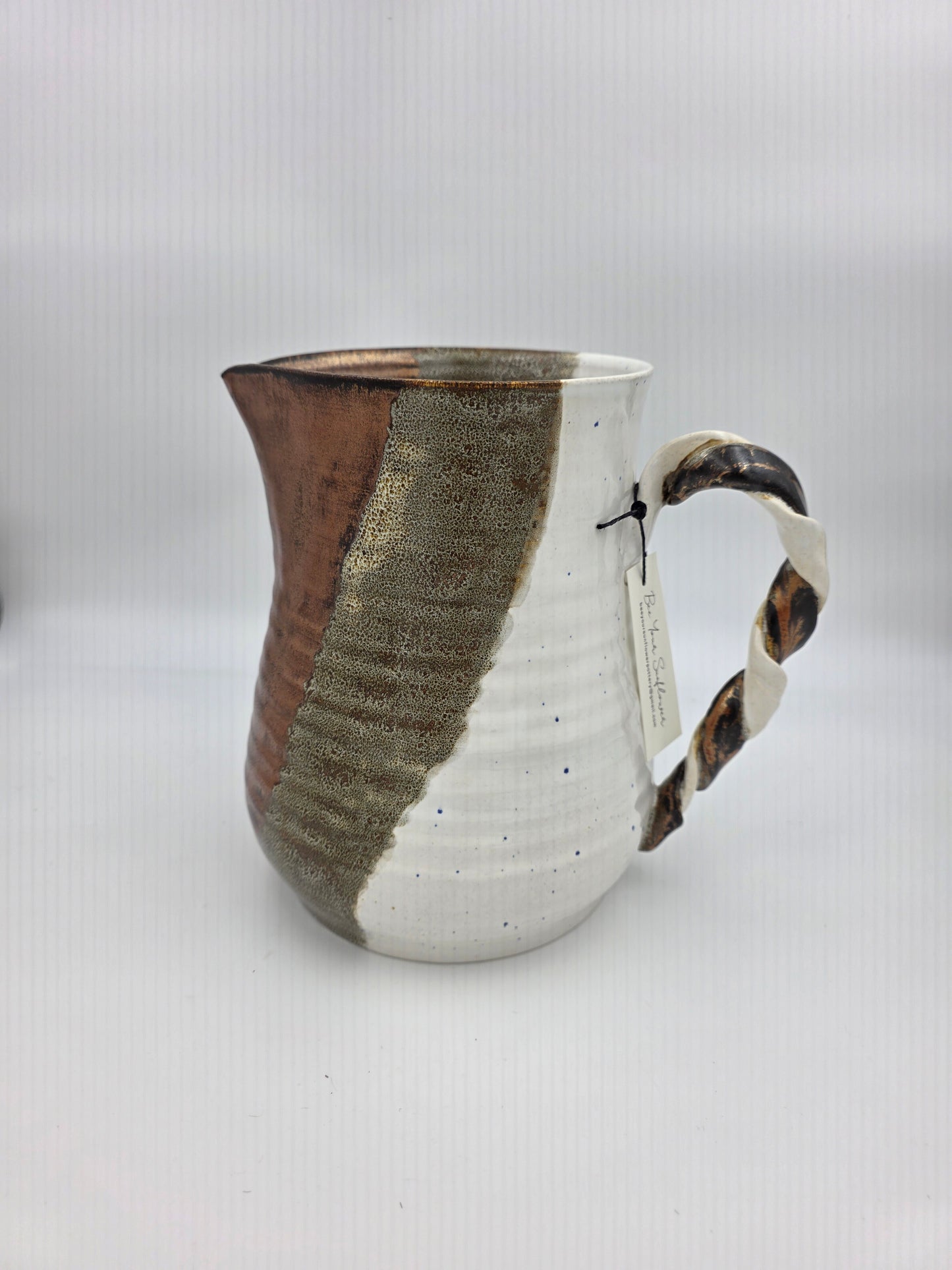 Pitcher- Copper/White