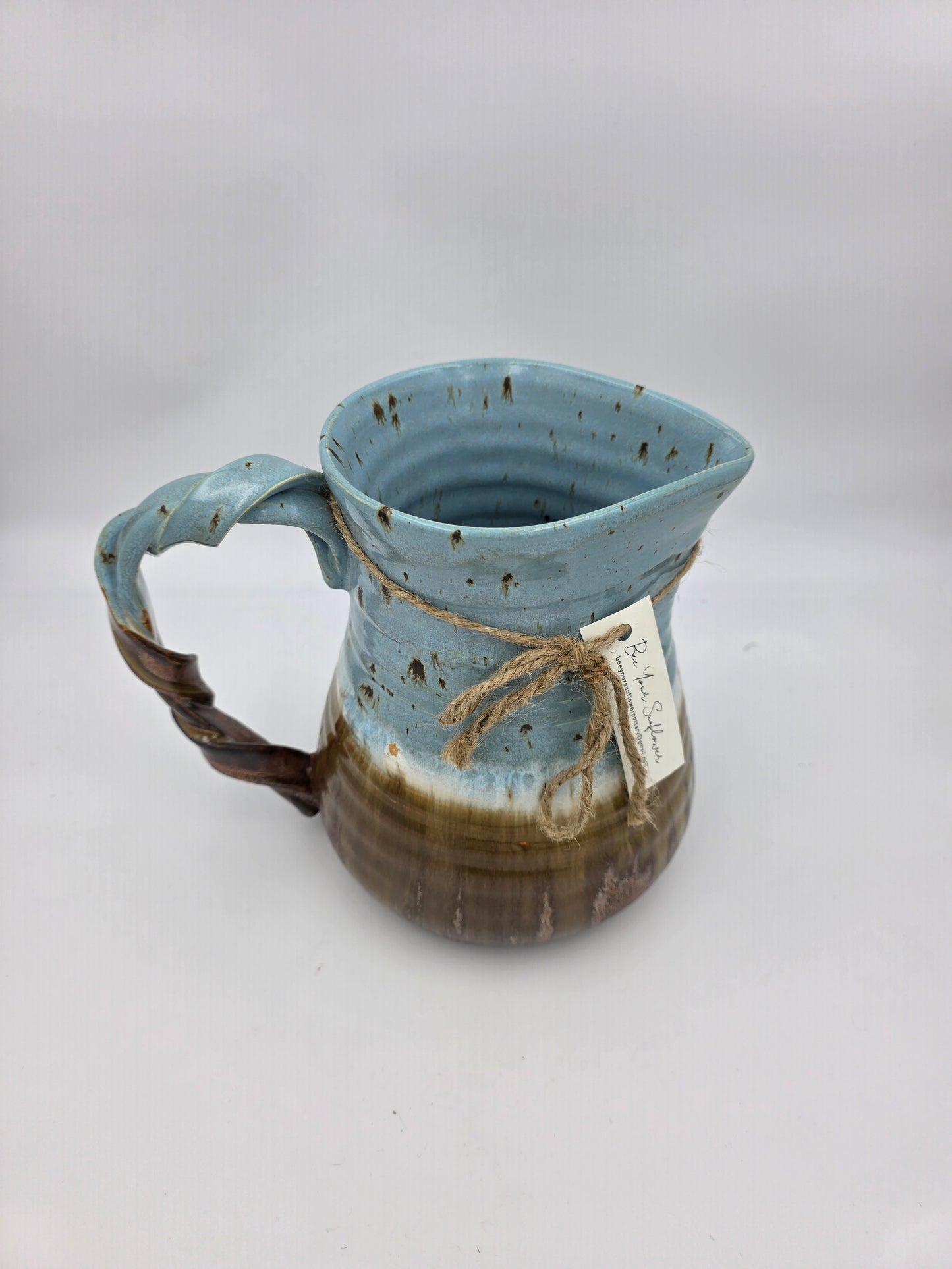 Pitcher- Copper/Speckled Blue