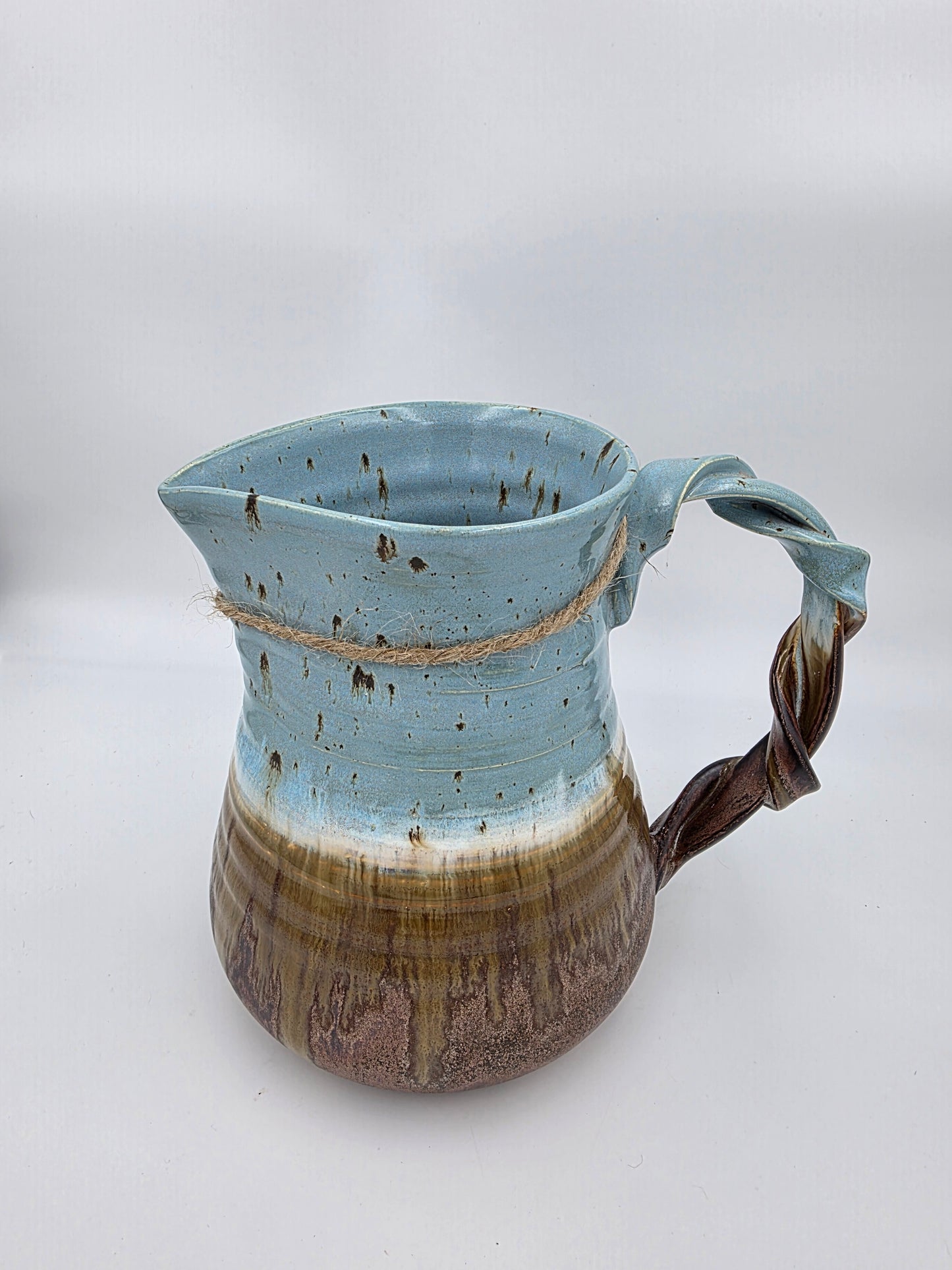 Pitcher- Copper/Speckled Blue