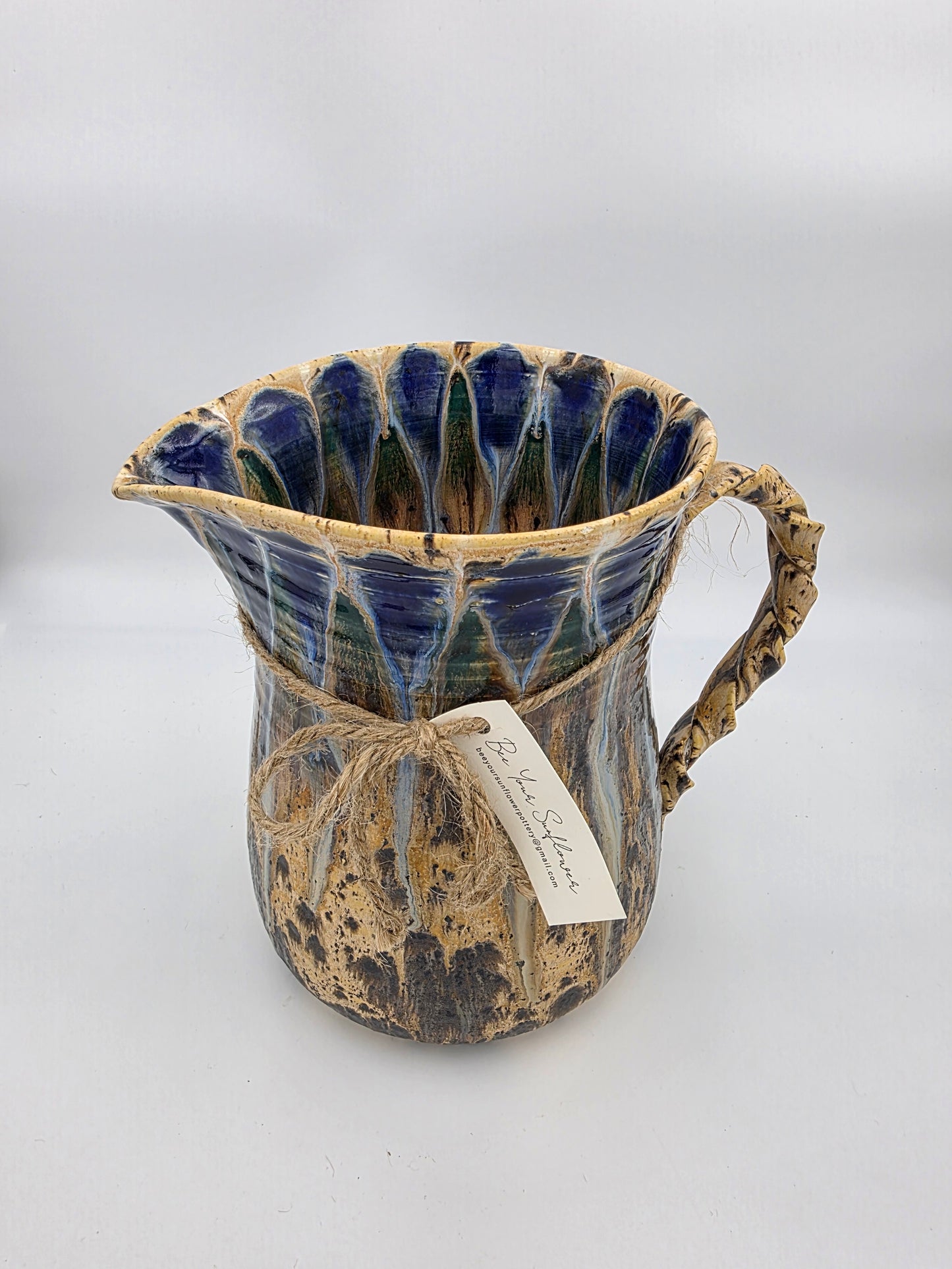 Pitcher- Blue Peacock