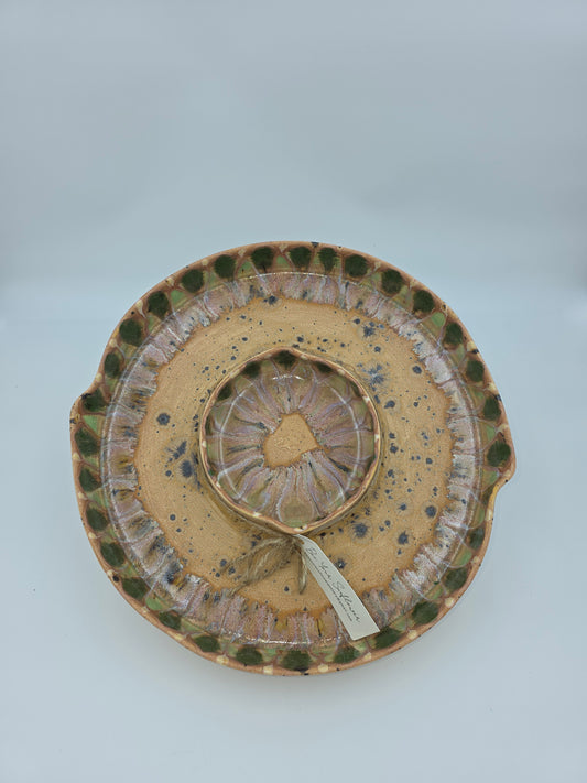 Chip-n-Dip- Green Peacock