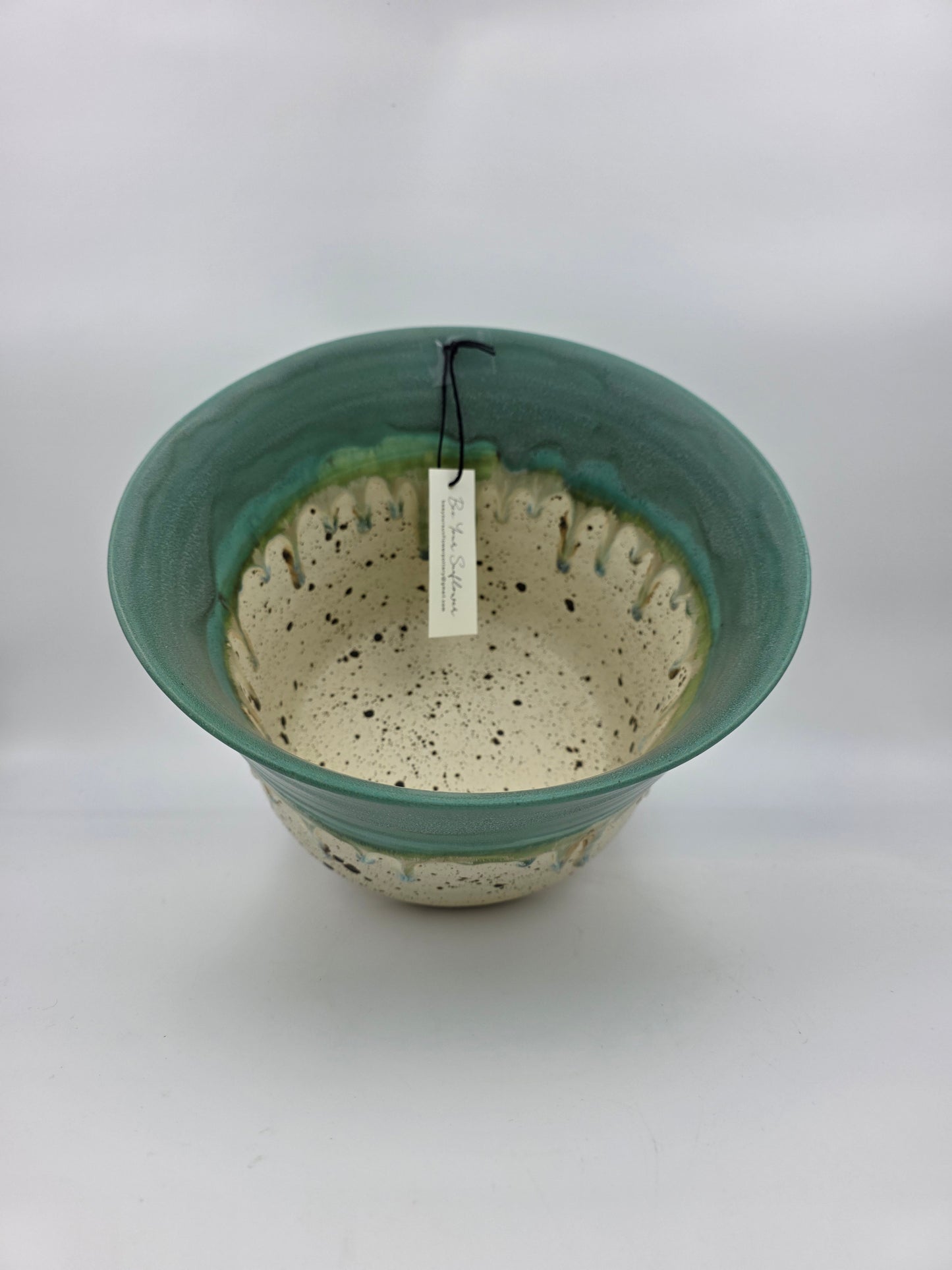 Serving Bowl-Patina/Cream Speckled
