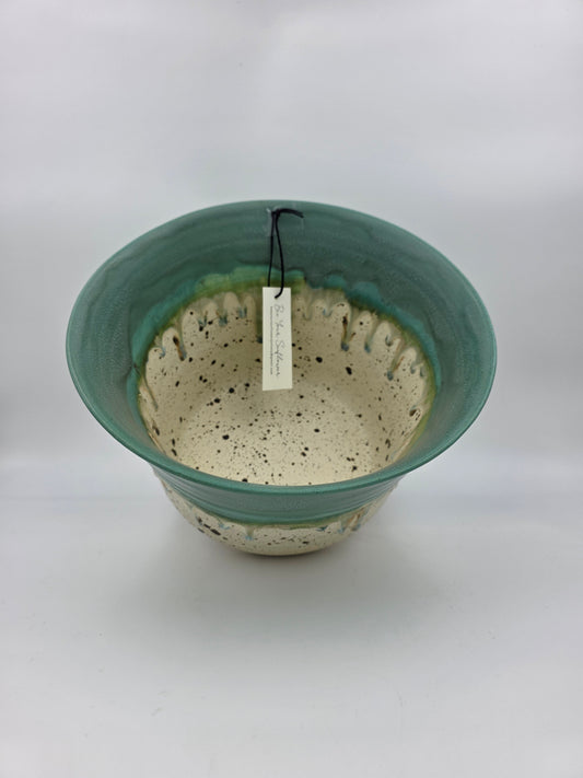 Serving Bowl-Patina/Cream Speckled