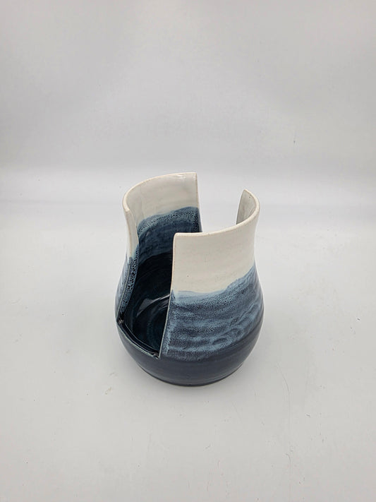 Sponge Holder-Blue/White